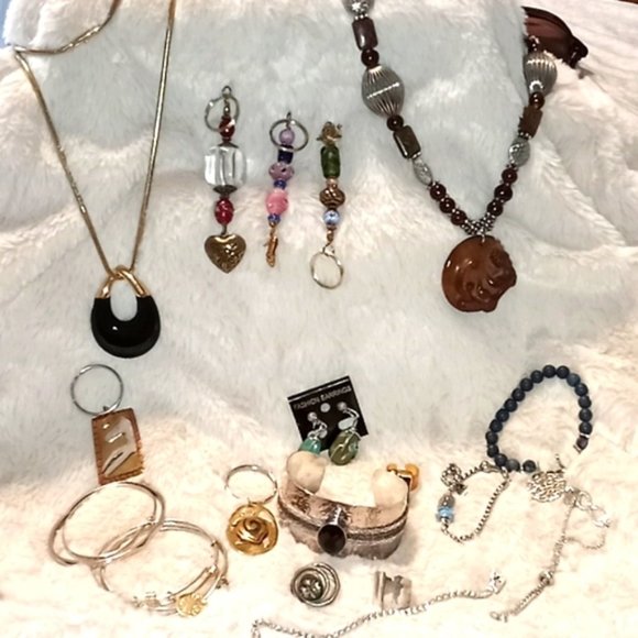 Jewelry - Jewelry Lot necklace key chains ring